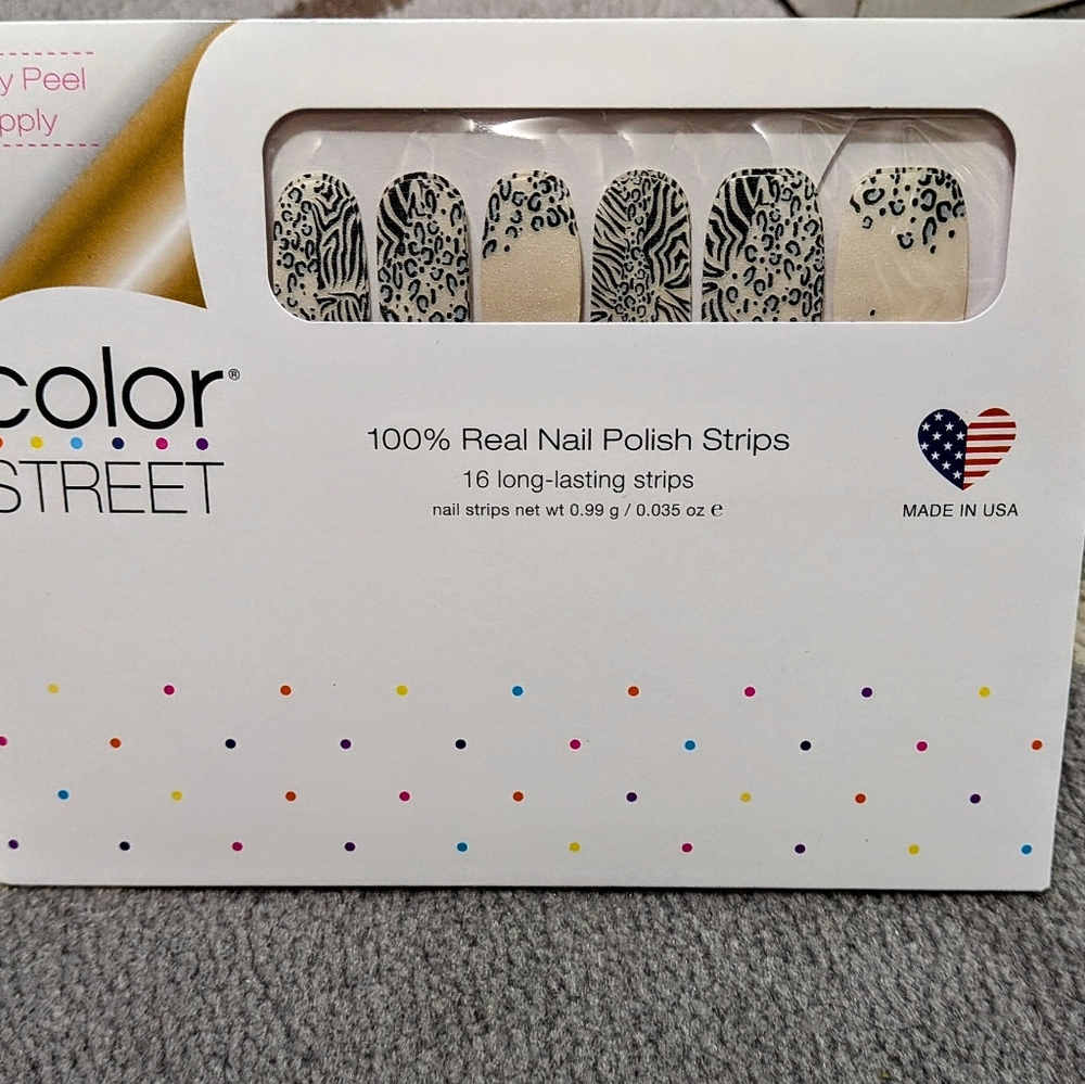 Color Street Zebra and Leopard Nail Polish Strips - Zebra On The Spot
